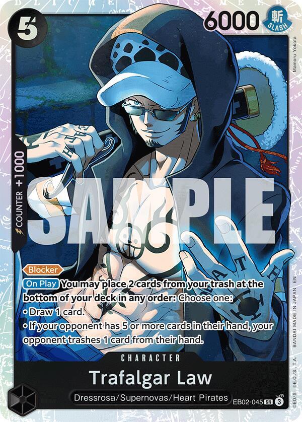 Trafalgar Law SR EB02-045 ONE PIECE! Extra Booster: 25th Anniversary Collection Raw