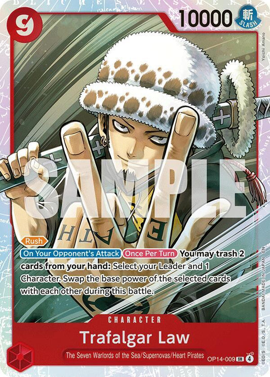 Trafalgar Law SR OP14-009 The Azure Sea's Seven One Piece Raw