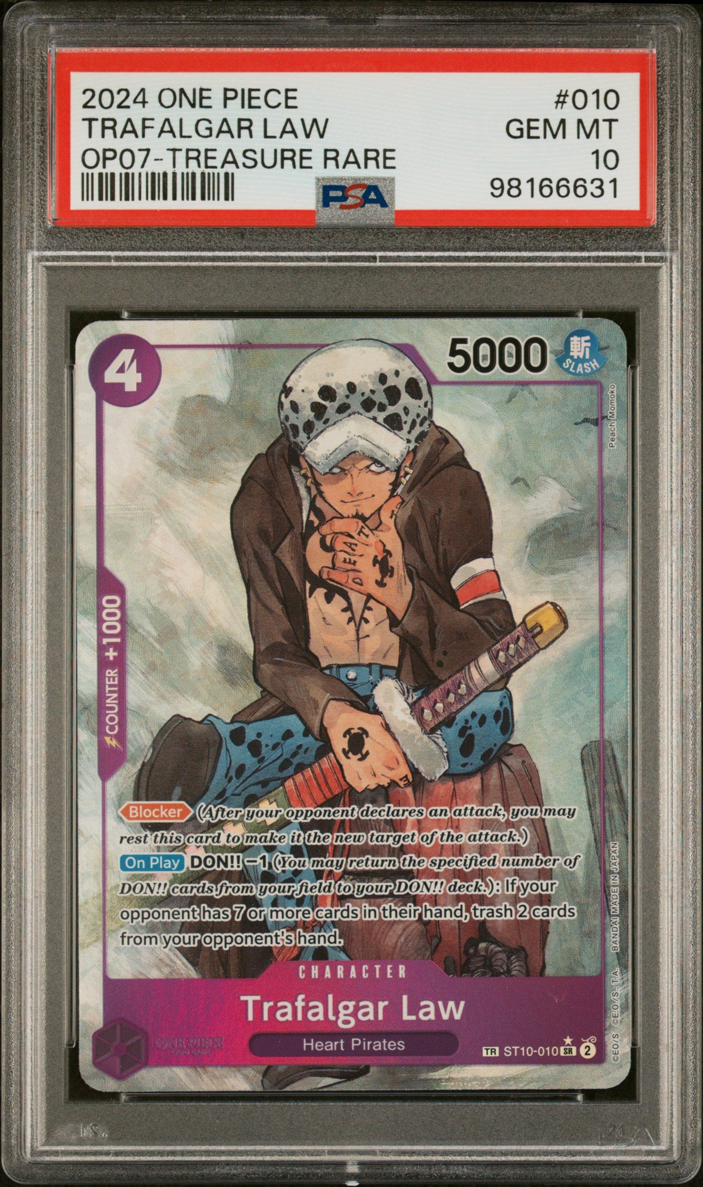 Trafalgar Law TR ST10-010 PSA Graded