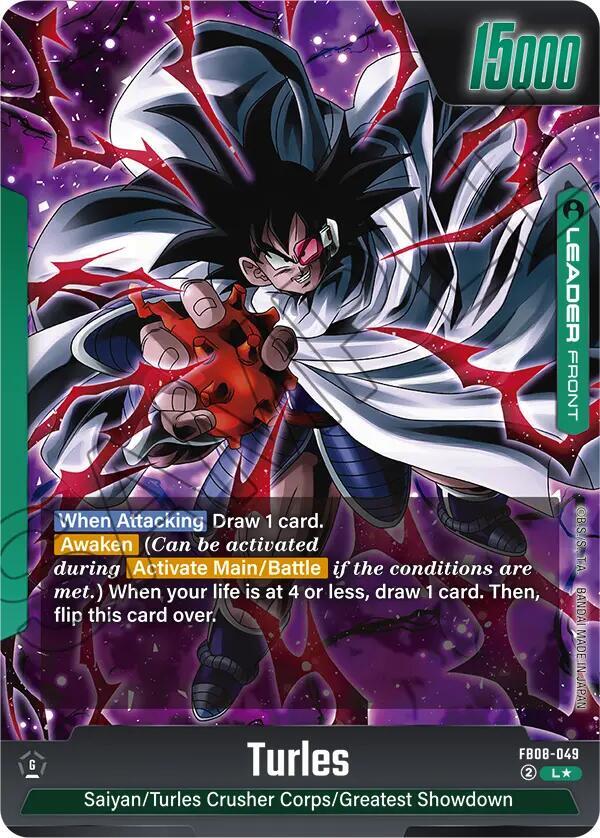 Turles L AA FB08-049 Saiyan's Pride Dragon Ball Fusion World Raw