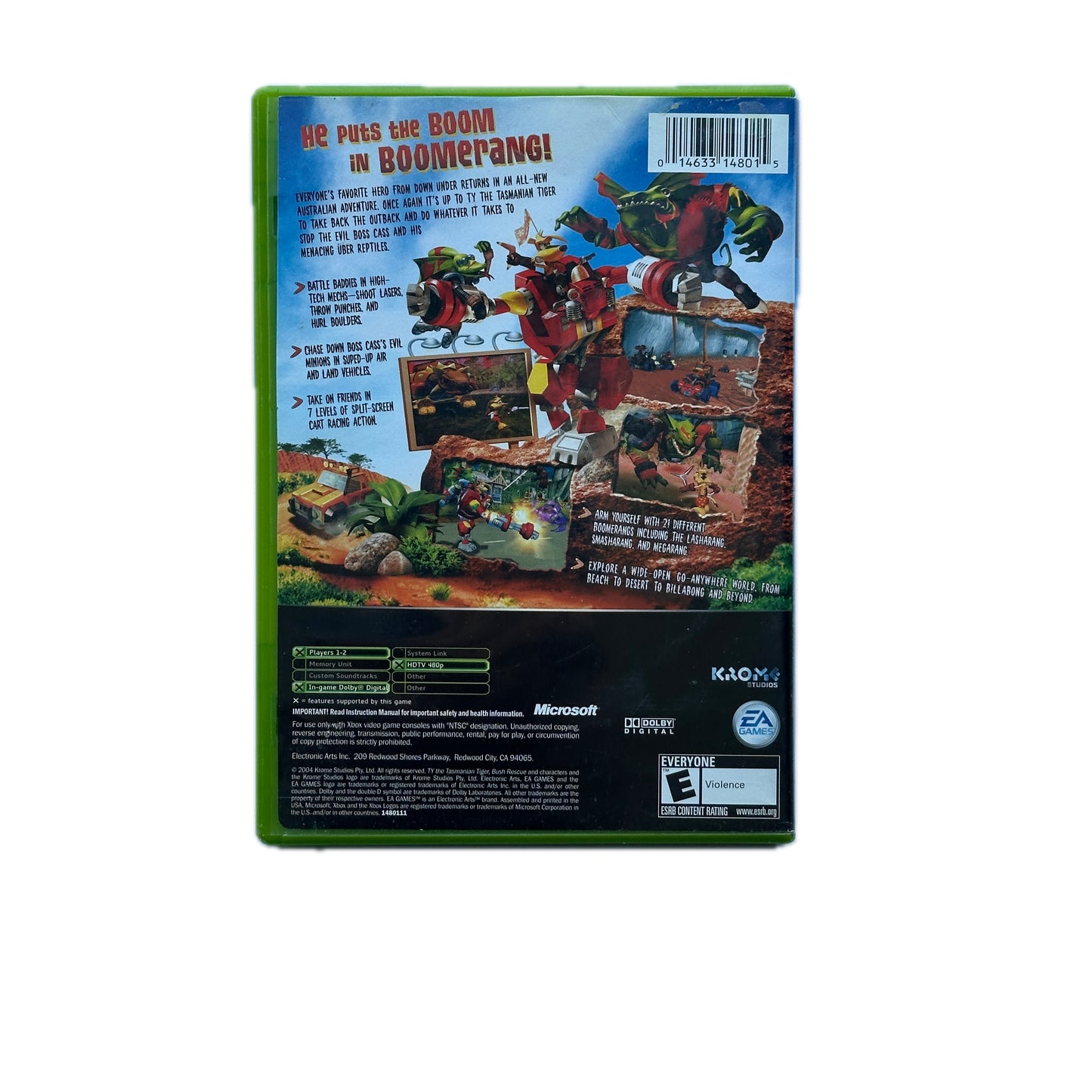 Ty The Tasmanian Tiger 2 Beach Rescue Xbox Complete in Box