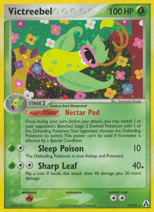 Victreebel 13/92 Holo Pokémon EX Legend Maker Raw