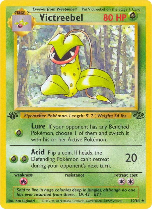 Victreebel 30/64 Pokémon Jungle Raw