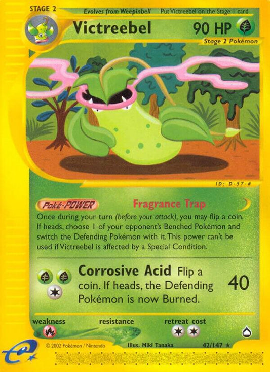 Victreebel 42/147 Reverse Holo Pokémon E-Series Aquapolis Raw