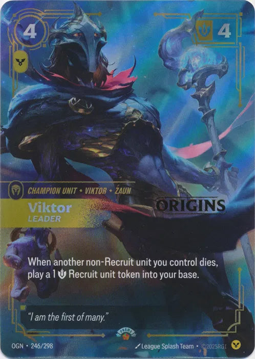 Viktor 246/298 Stamped Foil Promo League of Legends Riftbound Origins Raw