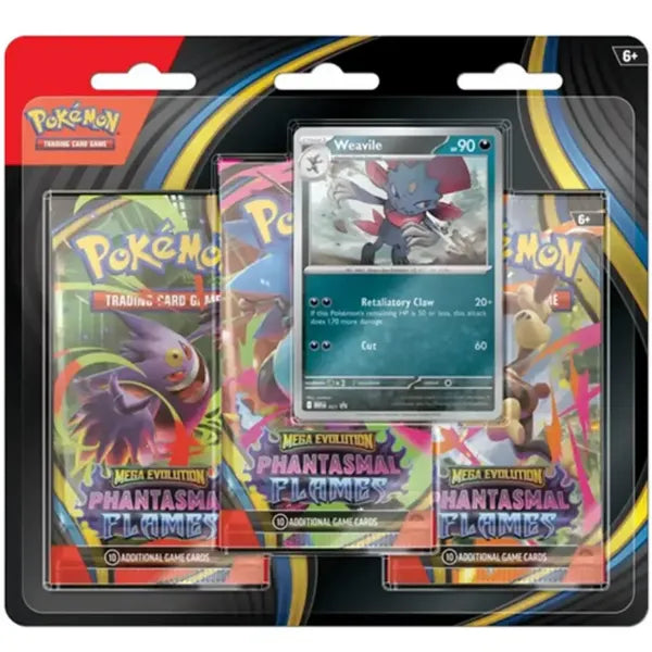 Pokémon Phantasmal Flames Weavile Blister Hanger 3 Pack