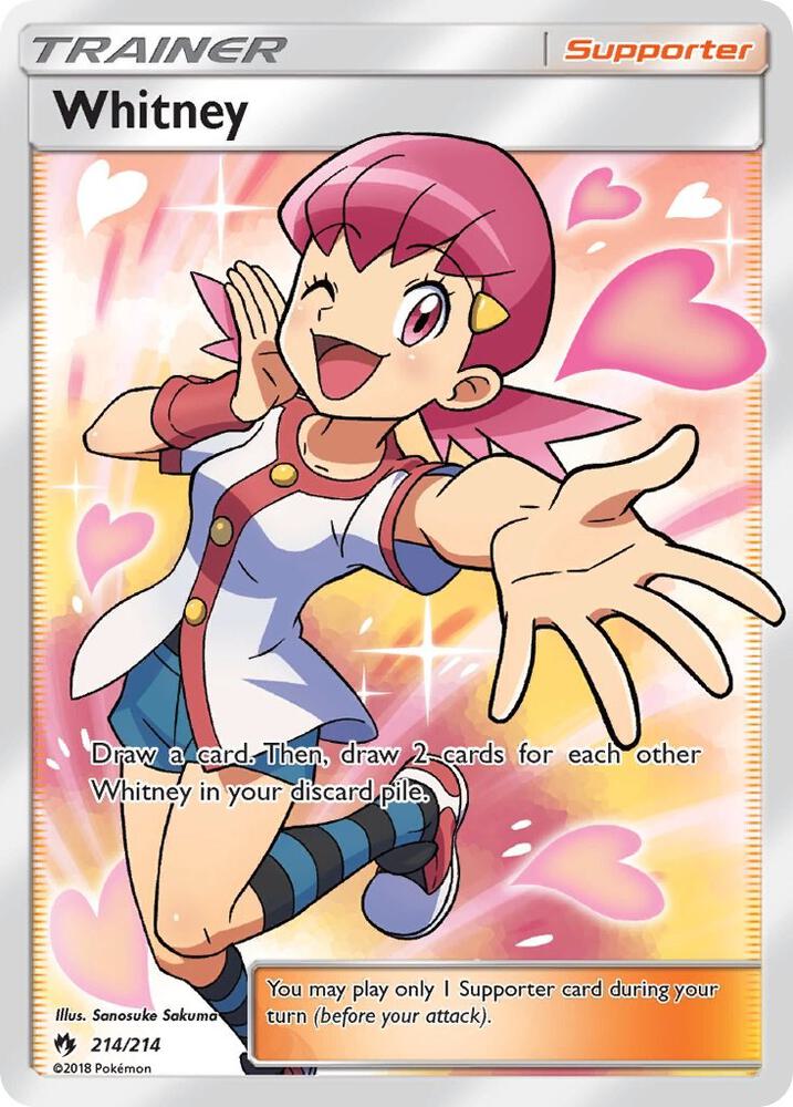 Whitney 214/214 Pokémon Sun & Moon Lost Thunder Raw