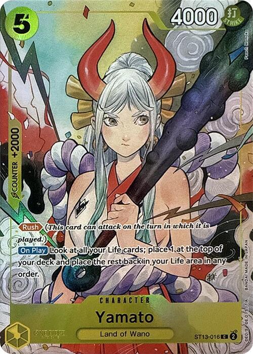 Yamato AA ST13-016 Ultrra Deck Three Brothers Promo ONE PIECE! Raw