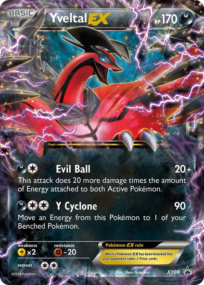 Yevltal EX XY08 Pokémon XY Promos Raw