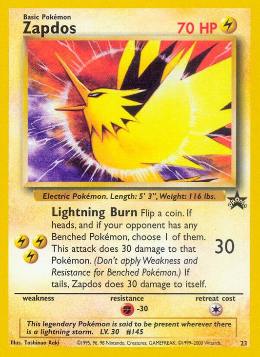 Zapdos 23 WOTC Pokémon Promos Raw