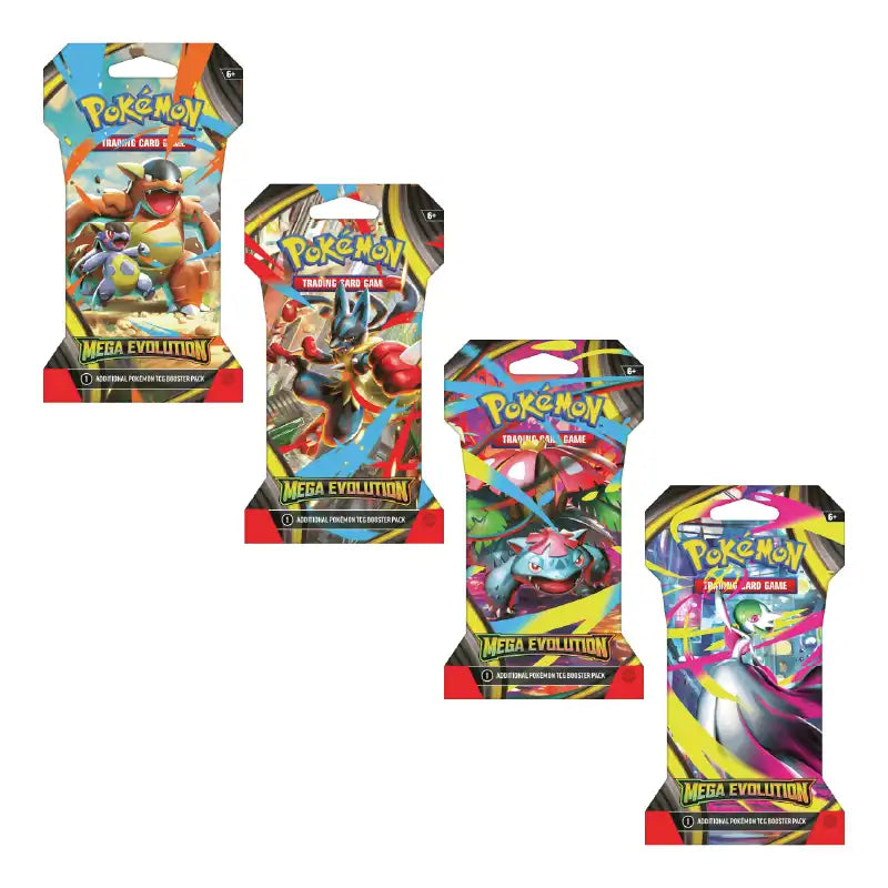 Pokémon Mega Evolutions Retail Booster Pack Full Art Set